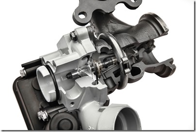 detalhe do rotor do turbocompressor