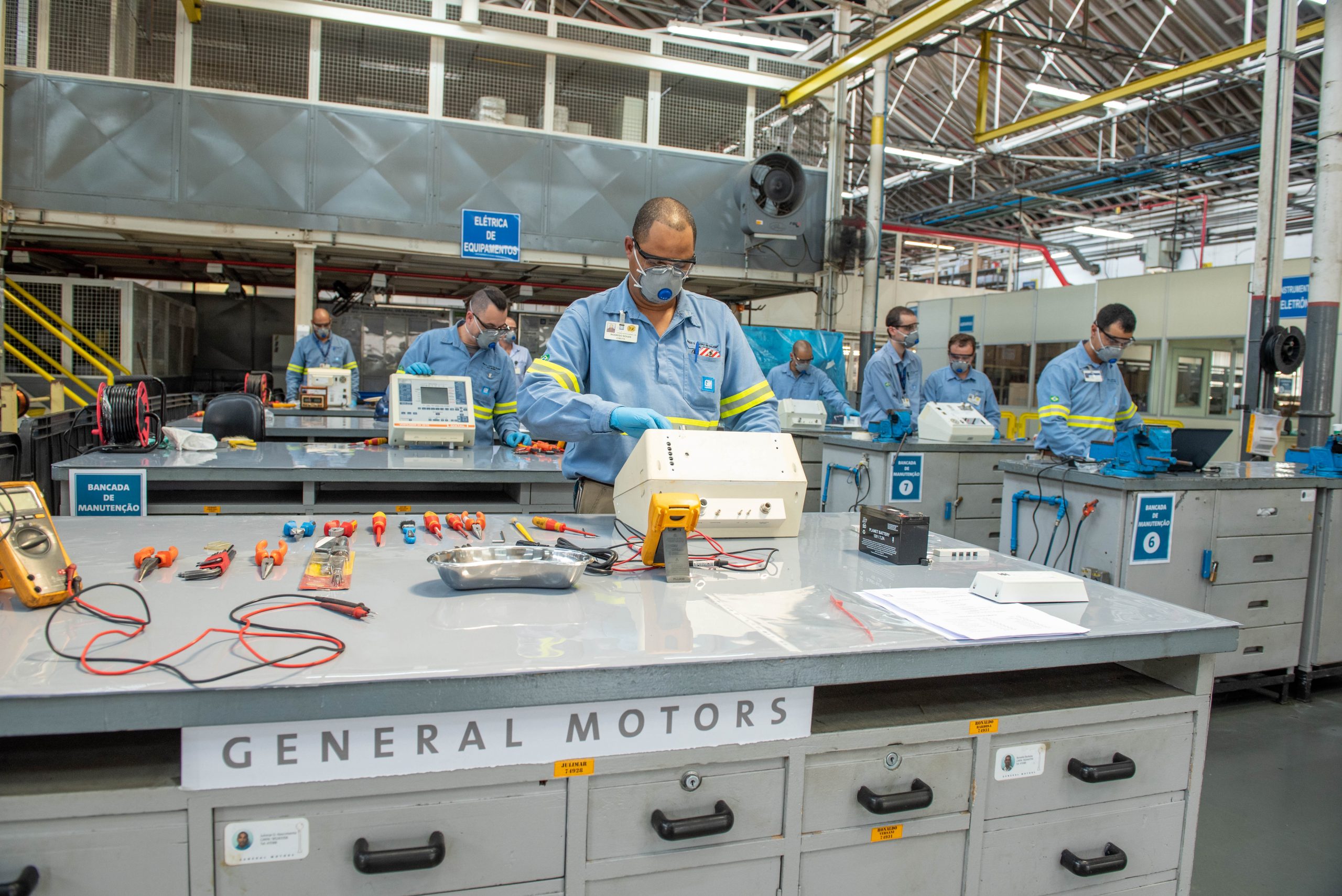 GM entrega respiradores aos hospitais