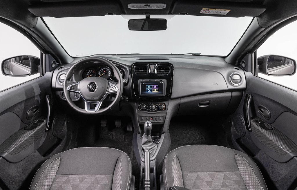 Lançamento: Renault Stepway Zen com motor 1.0-Interior
