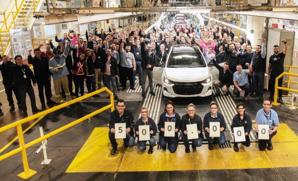 Novo Chevrolet Onix chega a 500 mil unidades produzidas