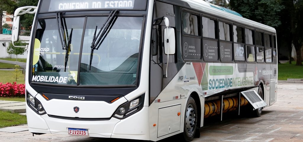 Ônibus movido a GNV em Curitiba