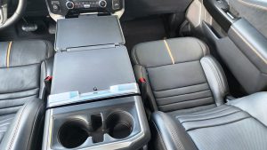 Avaliação: Picape grande Ford F-150 Platinum Mesa interna