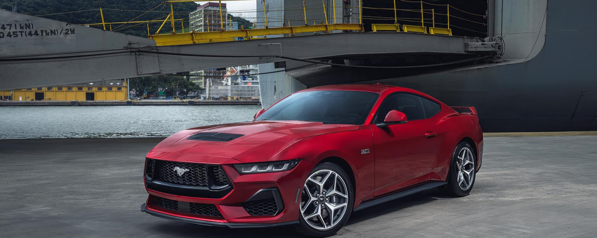 Primeiras unidades do novo Mustang GT 2024 desembarcam no Brasil