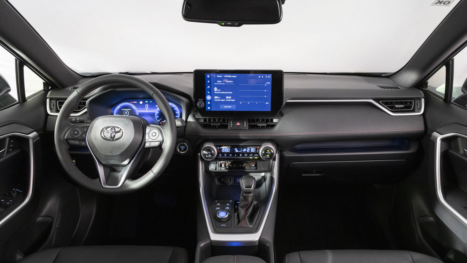 Interior Toyota RAV Plug-in Híbrido