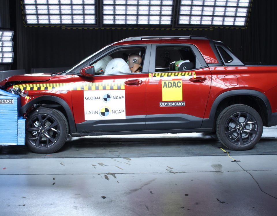 Chevrolet Montana no teste de impacto