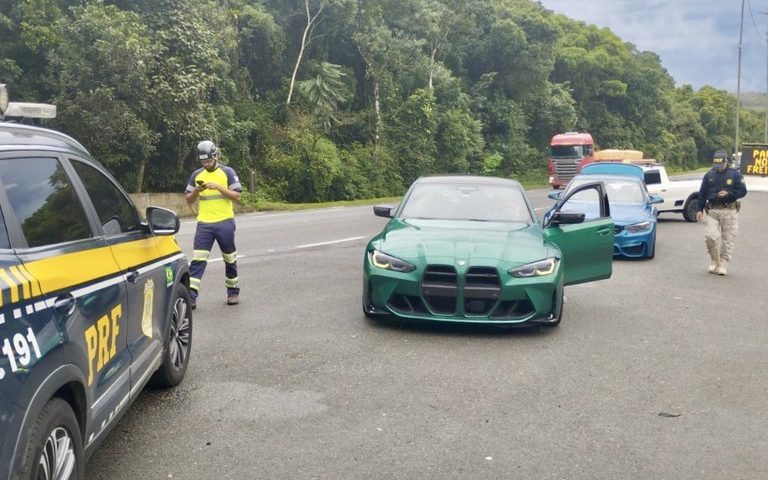 PRF apreende BMW por manobras arriscadas