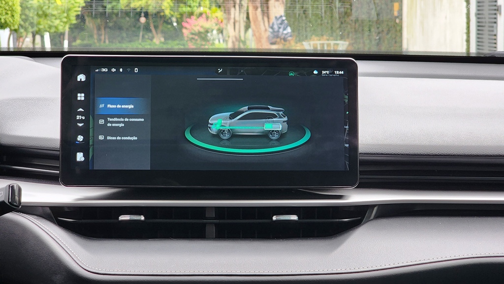 Avaliação: HAVAL H6 PHEV34 2025 Mostrador de carregamento