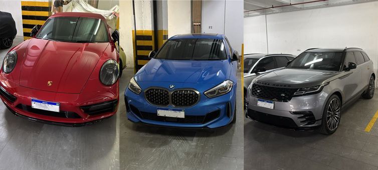 Veículos de luxo aprendidos pela PRF atribuídos ao Careca do INSS
