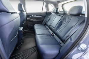 Lançamento: Geely EX5 SUV Elétrico Espaço traseiro