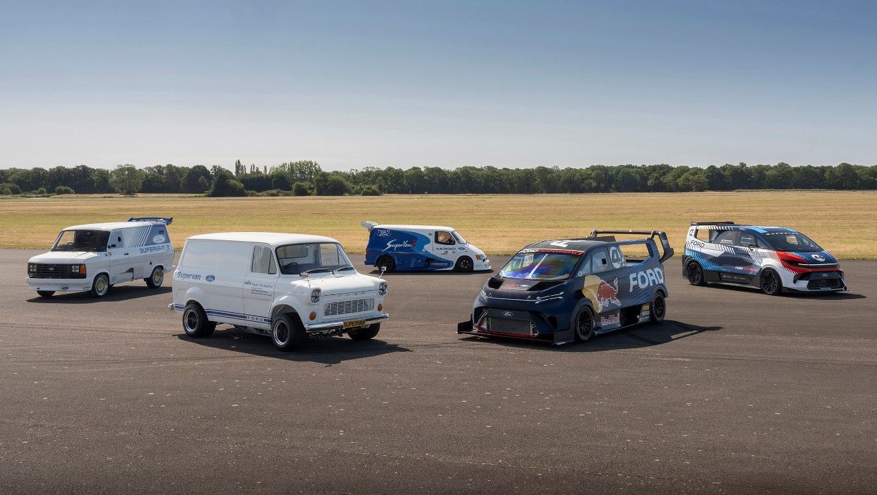 Ford leva cinco gerações de van no Festival de Goodwood 2025