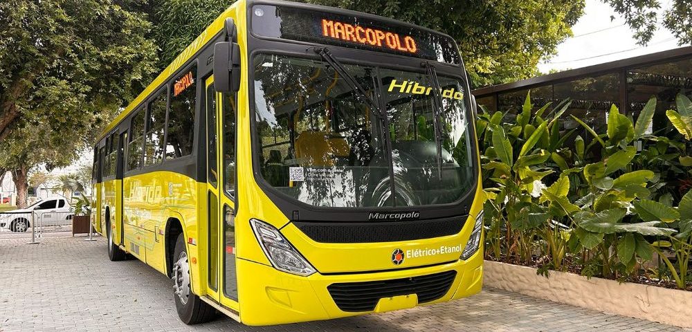 Marcopolo apresentou ônibus híbrido a etanol na COP30