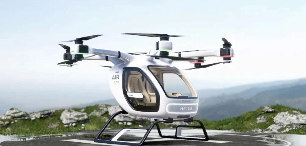 GAC apresenta carro voador no Salão do Automóvel