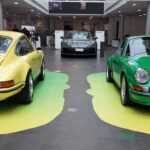Clima de Copa: Porsche exibe clássicos verde-amarela
