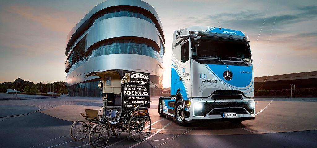 130 anos: Mercedes expõe do primeiro caminhão ao atual elétrico