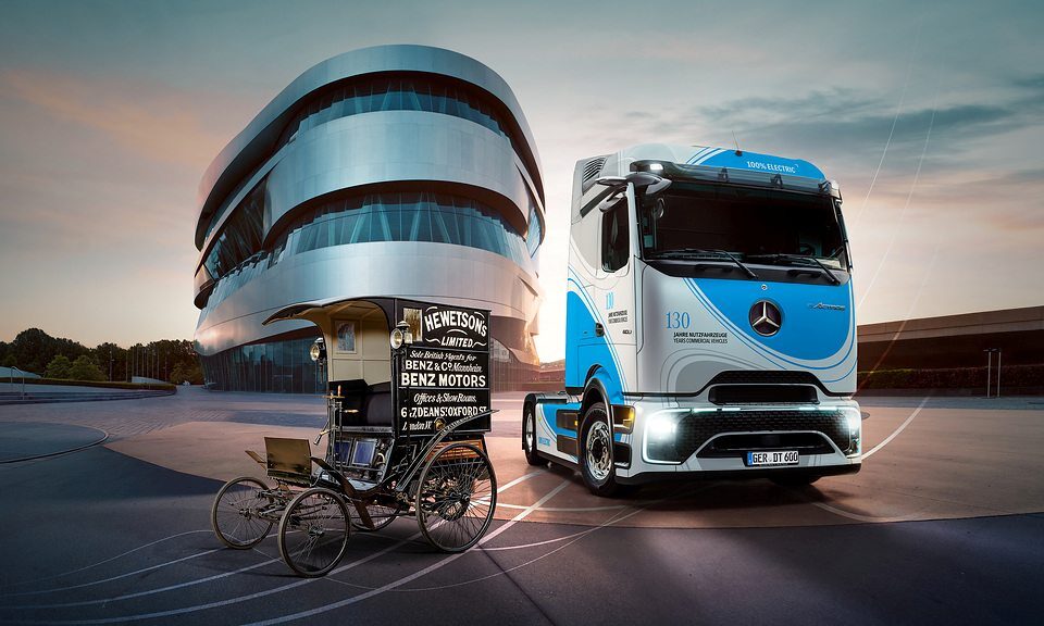 130 anos: Mercedes expõe do primeiro caminhão ao atual elétrico