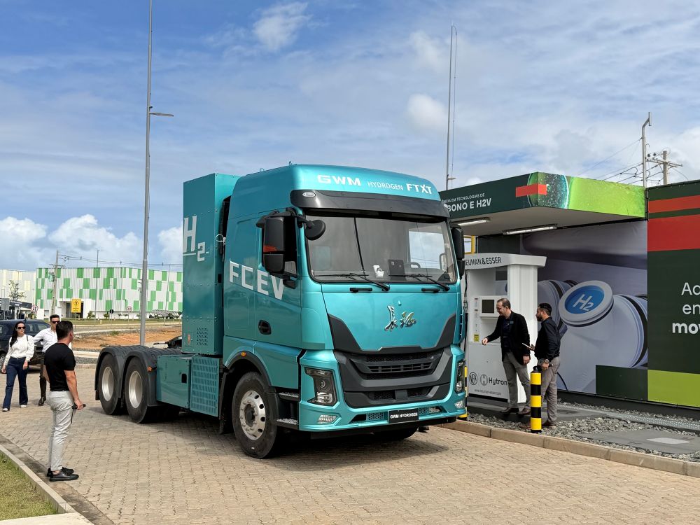 GWM abastece caminhão a hidrogênio pela primeira