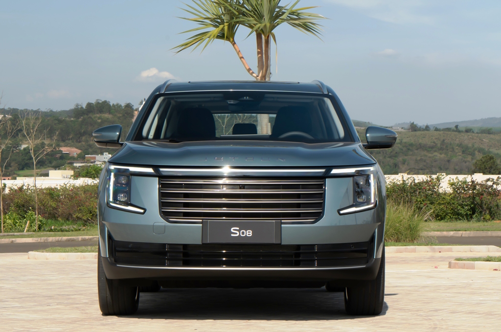 Lançamento: JETOUR S08 SUV Hibrido 7 lugares Frente