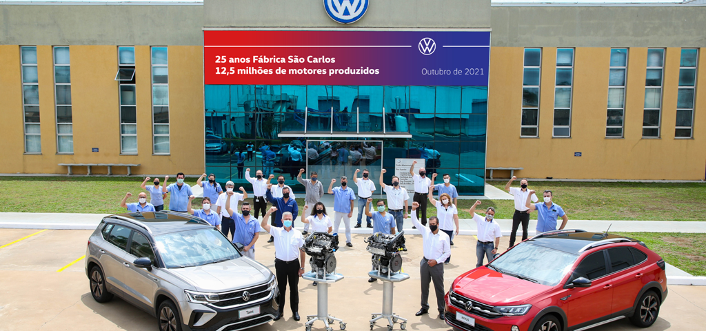 Fábrica de motores da VW completa 25 anos