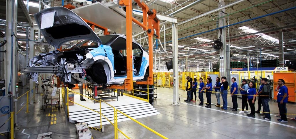 Cresce a produção de automóveis em julho de 2022-Linha de produção Nissan