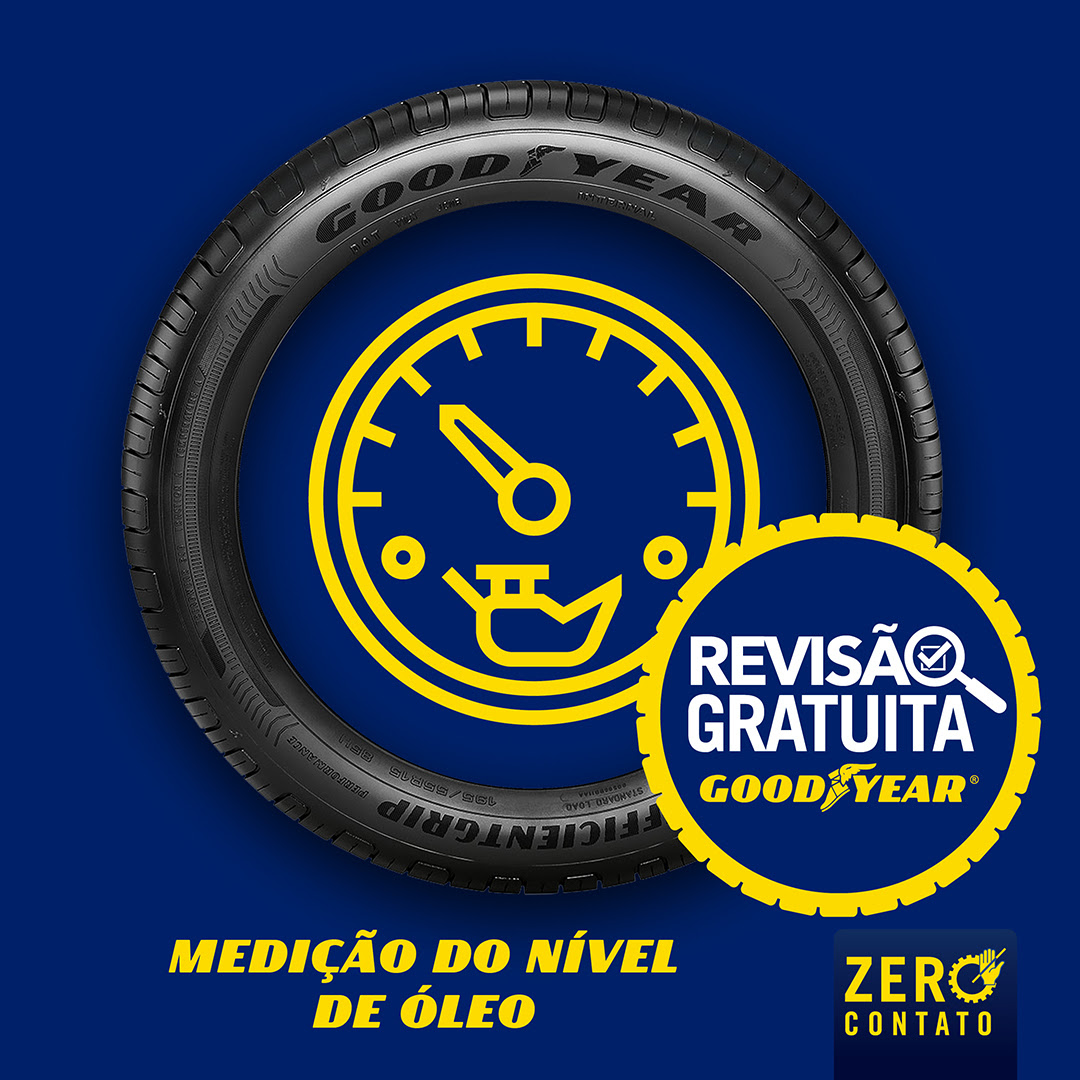 Esta ação integra o compromisso da Goodyear e de sua rede para apoiar a mobilidade das pessoas que precisam continuar a usar seus carros A Goodyear oferece reparo grátis de pneus furados para que o motorista continue em seu caminho. O serviço é executado seguindo o padrão de atendimento Zero Contato. Se o pneu estiver furado, é só acessar o portal Goodyear Zero Contato para saber quais revendas mais próximas oferecem o serviço. No local, seguindo o padrão Zero Contato, os técnicos irão verificar se a perfuração é reparável, e se for, a corrigirão gratuitamente. O protocolo Zero Contato permite que os técnicos mantenham níveis de serviço e de qualidade com um processo eficiente, limitando o contato pessoal. A rede de revendedores Goodyear é treinada para aplicar rotinas que visam proteger a saúde e o bem-estar de clientes e funcionários, adotando distância segura e medidas rigorosas de higiene nos cuidados com o carro.